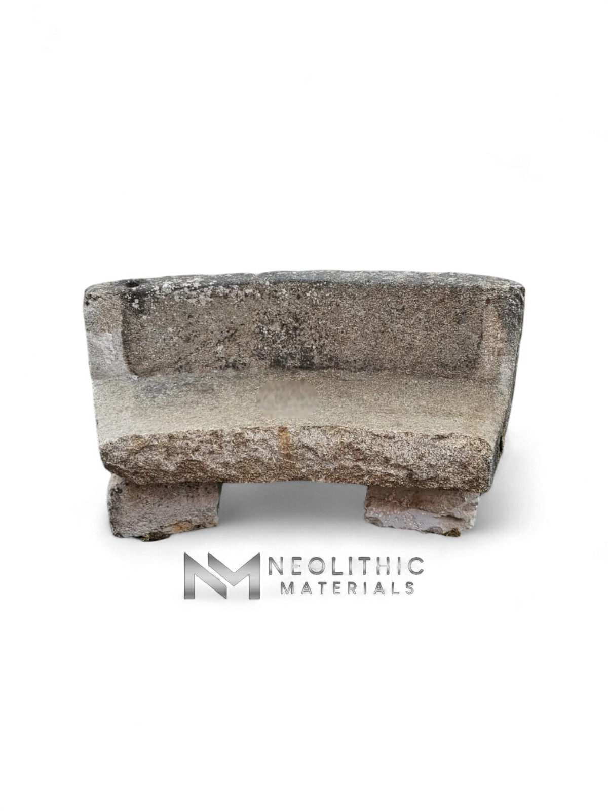 French Antique Granite Stone Mill used as Bench - Image 1